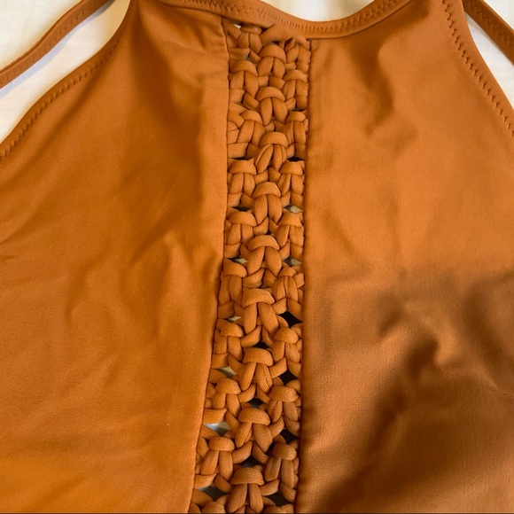 Aerie Orange Halter Bikini Top - Picture 3 of 4